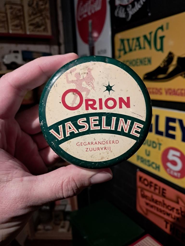 Orion vaseline blikje, Verzamelen, Ophalen of Verzenden, Zo goed als nieuw, Overige merken