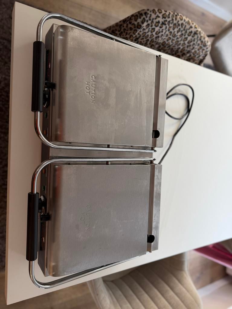 Tosti en pannini Caterchef  keramische bakplaat, Witgoed en Apparatuur, Contactgrills, Ophalen of Verzenden, Uitneembare platen