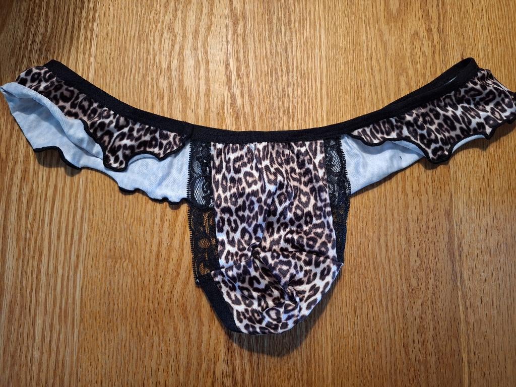 luipaard string maat xxl, Kleding | Heren, Verzenden, Zwart, Overige typen