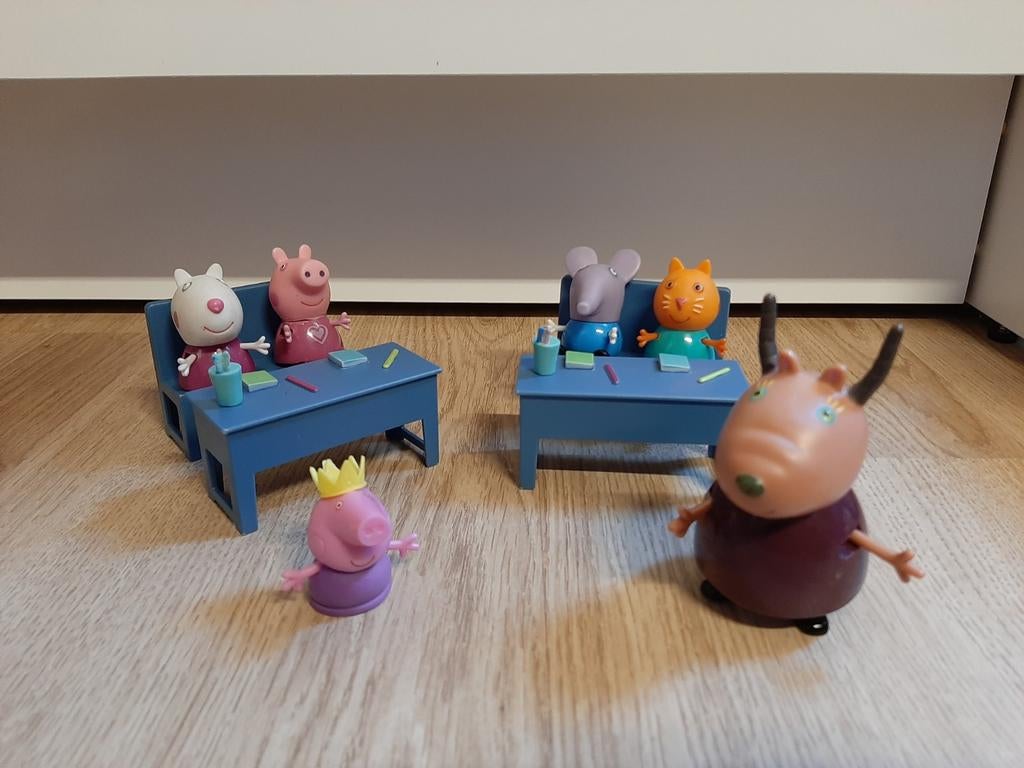 Peppa pig school, Verzamelen, Poppetjes en Figuurtjes, Ophalen of Verzenden