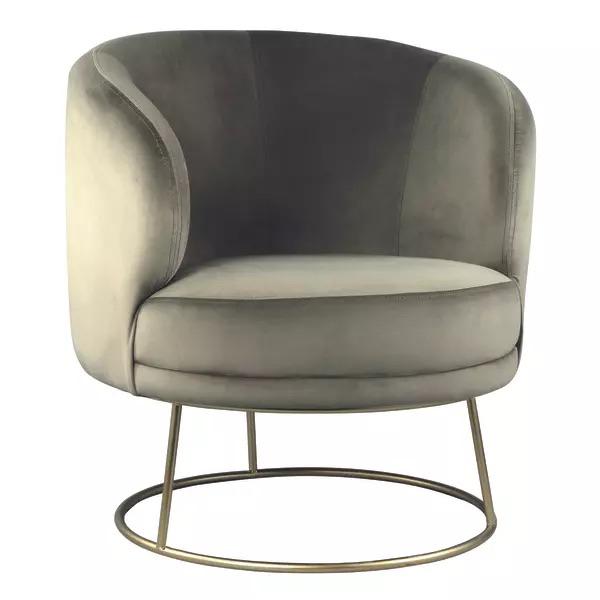 PTMD fauteuil Xelena velvet groen NIEUW, Ophalen, Nieuw