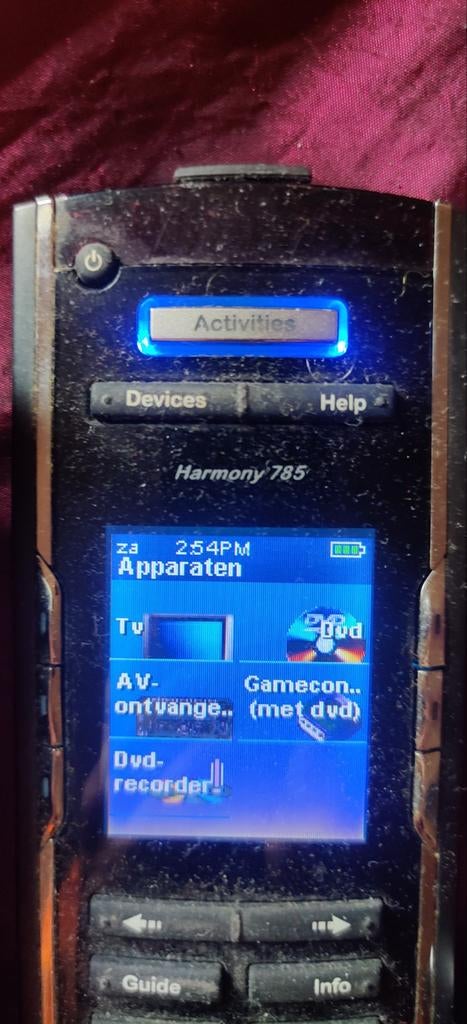 Logitech Harmony 785 Universele Afstandsbediening, Gebruikt, Universeel, Met display, Ophalen