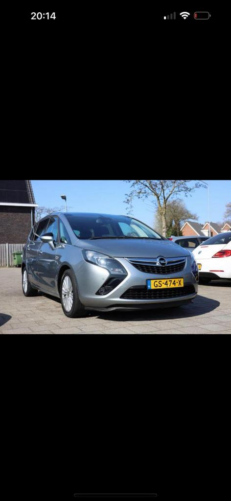 Opel Zafira 1.4T 103KW 2015 Grijs, Auto's, Opel, Stof, Zwart, 4 cilinders, 7 stoelen