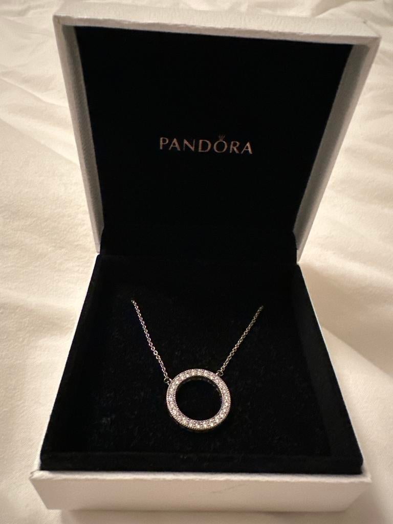 Nieuwe Pandora Ketting met Hanger, Ophalen of Verzenden, Nieuw, Zilver, Met hanger