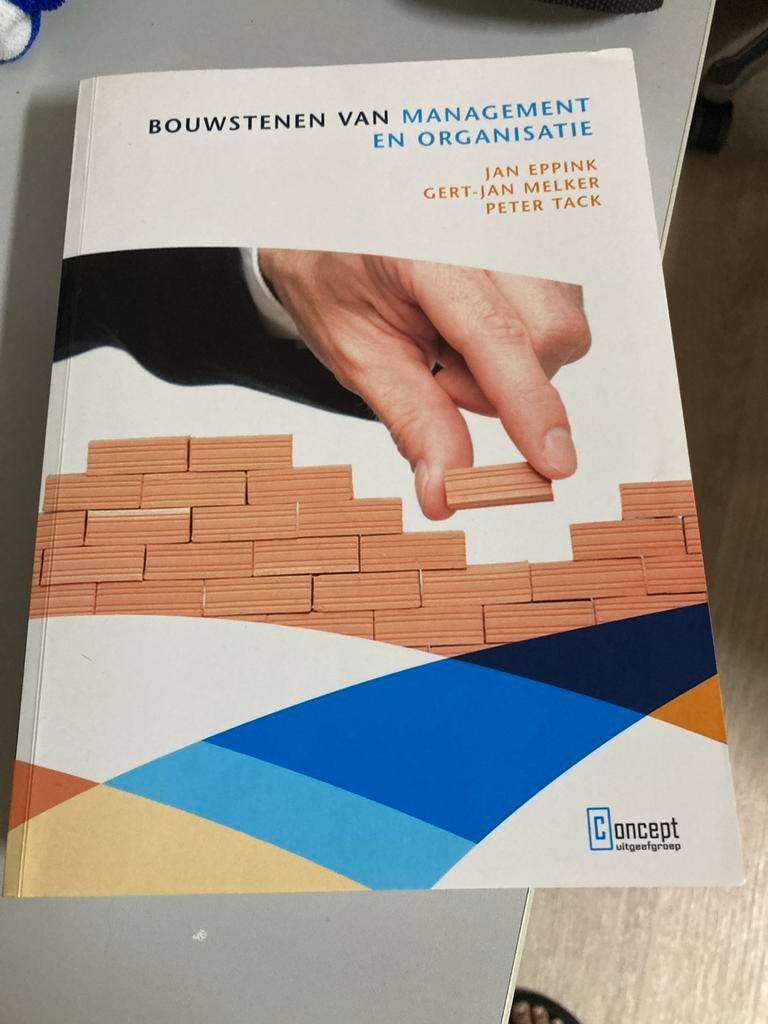 Bouwstenen van management en organisatie, Ophalen of Verzenden, Zo goed als nieuw, Management