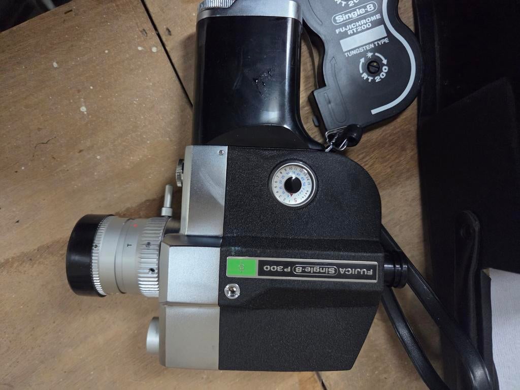 Vintage Fujica Single-8 P300 Filmcamera, Ophalen of Verzenden, 8mm, Camera