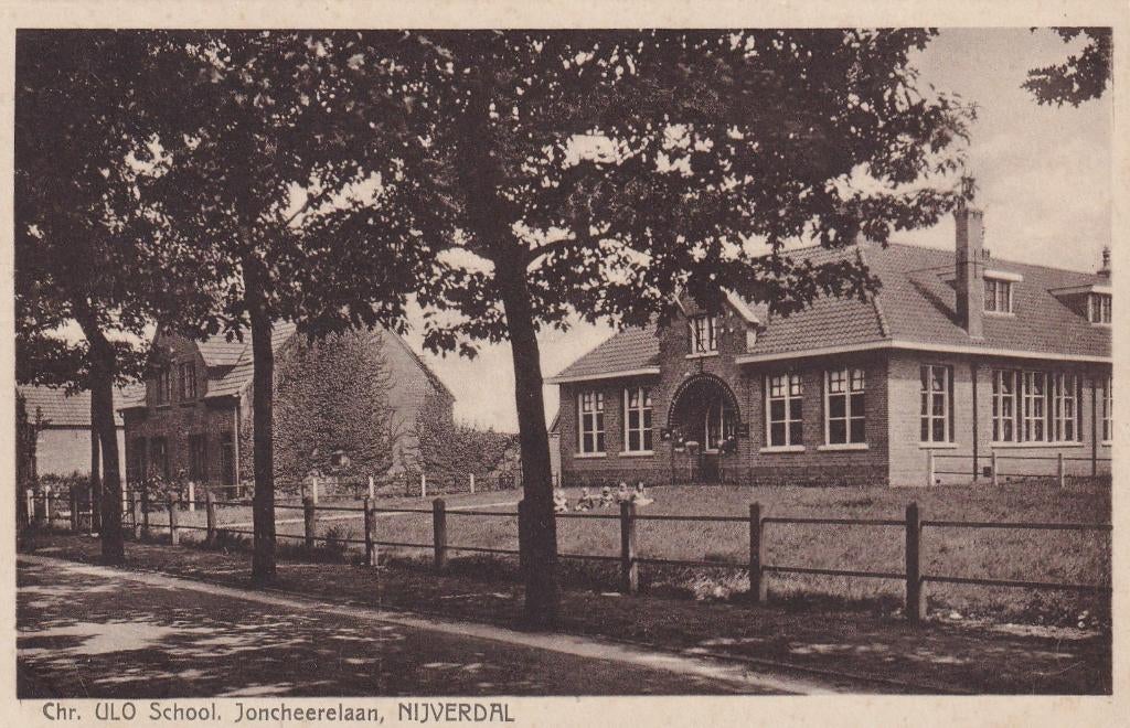 Nijverdal, School., Verzamelen, Ansichtkaarten | Nederland, Verzenden, 1920 tot 1940, Ongelopen, Overijssel