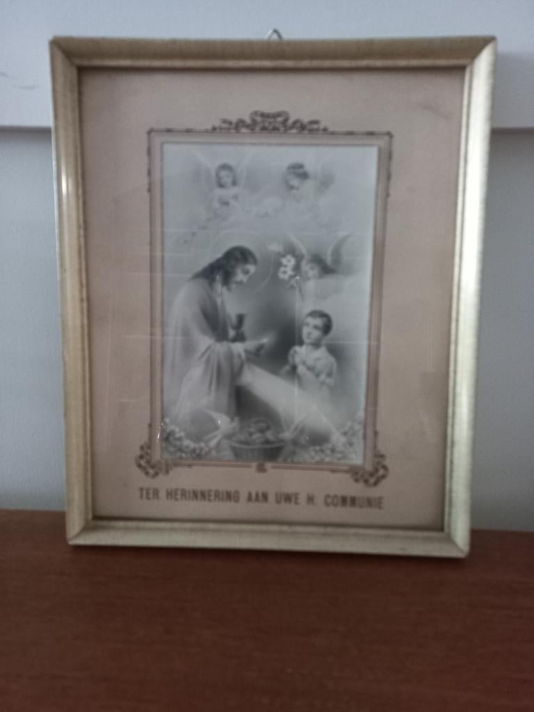 Communie prent, Verzamelen, Ophalen of Verzenden, Gebruikt, Kaart of Prent