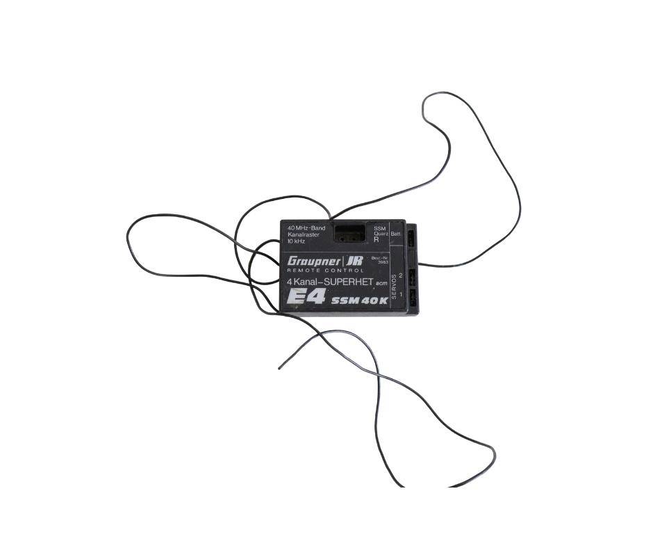Graupner JR 4 channel Superhet E4 SSM 40K ontvanger