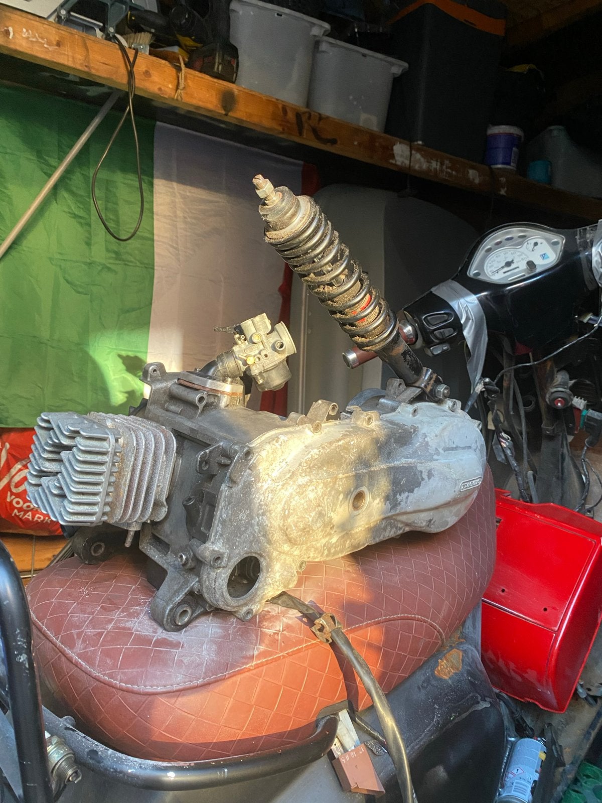 50cc 2t blok - mist onderdelen, draait soepel, Ophalen, Gebruikt, Blok, Overige merken
