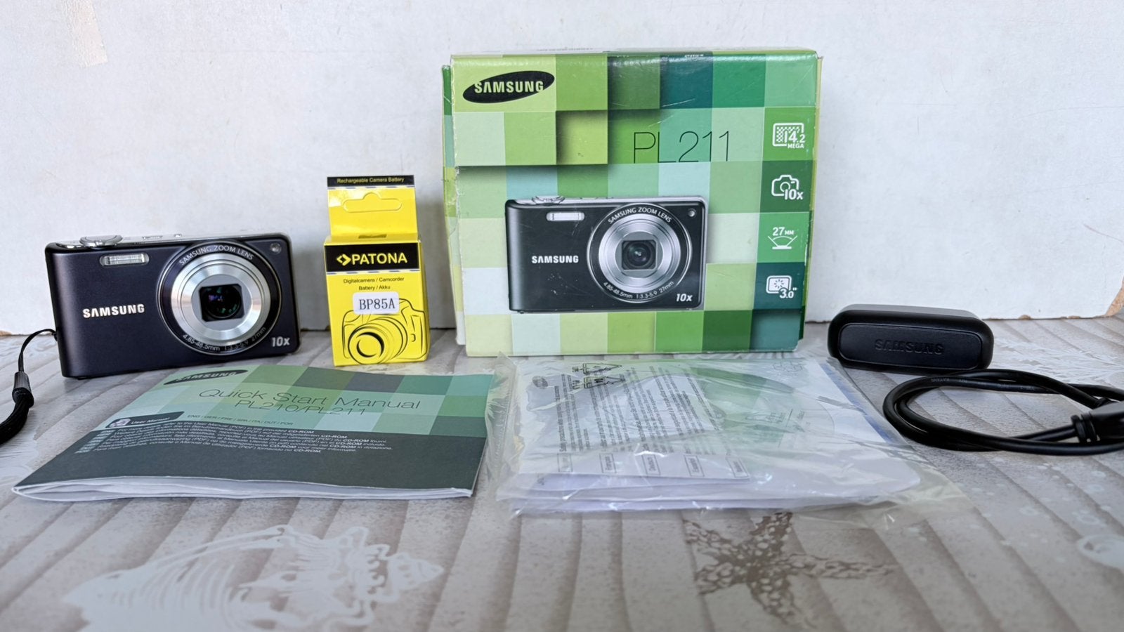 Samsung PL211 Digitale Compact Camera Complete Set met Doos, Ophalen of Verzenden, Zo goed als nieuw