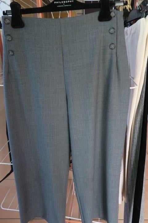 Broek 7/8 nieuw grijs Edward Achour mt 38, Maat 38/40 (M), Nieuw, Ophalen of Verzenden, Driekwart