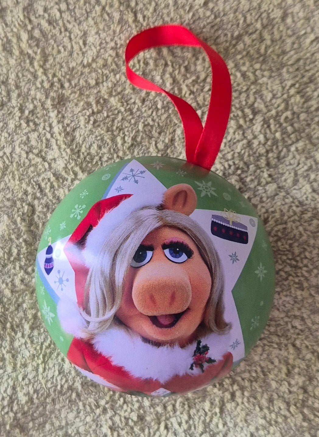 Miss Piggy Kerstbal, Ophalen of Verzenden, Gebruikt