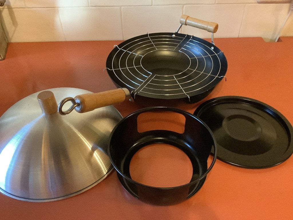 Wokpan set nieuw, Met deksel, Ophalen, Nieuw, Wok