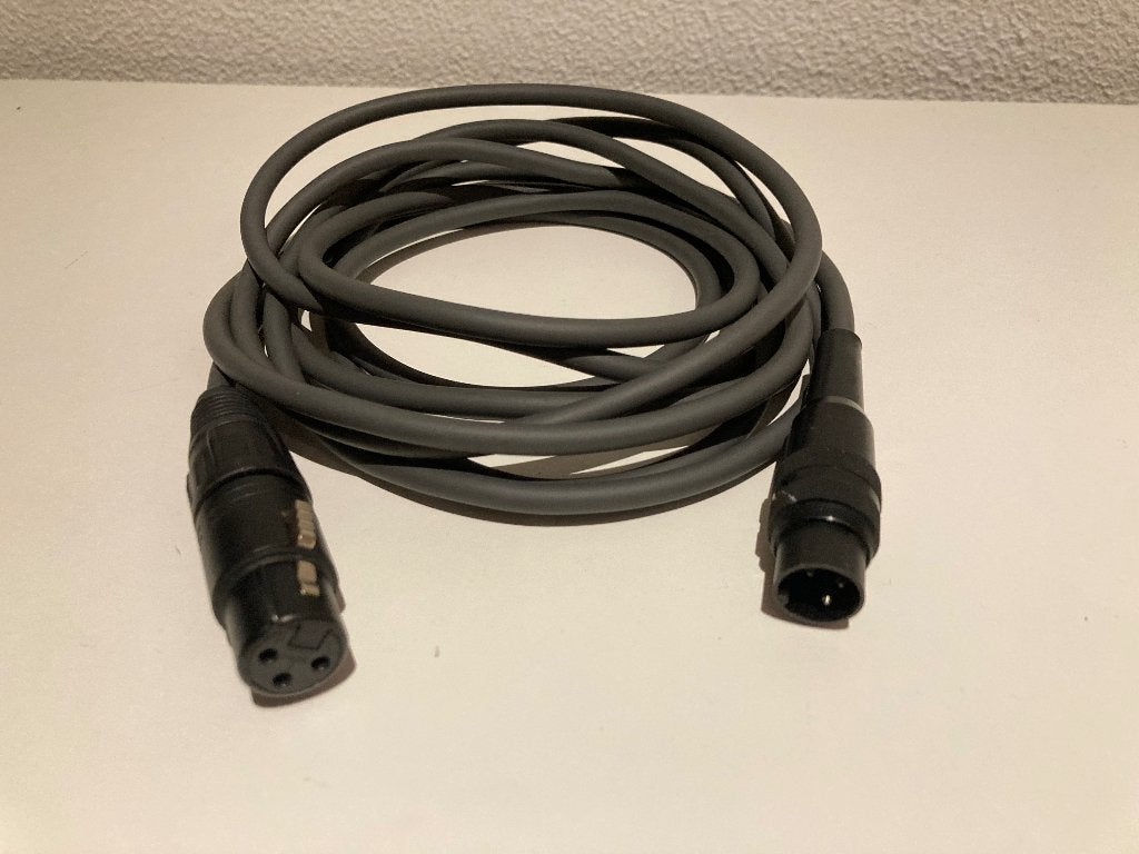XLR naar DIN aansluit/verloopkabel 3 m, Ophalen of Verzenden, Zo goed als nieuw, Microfoon