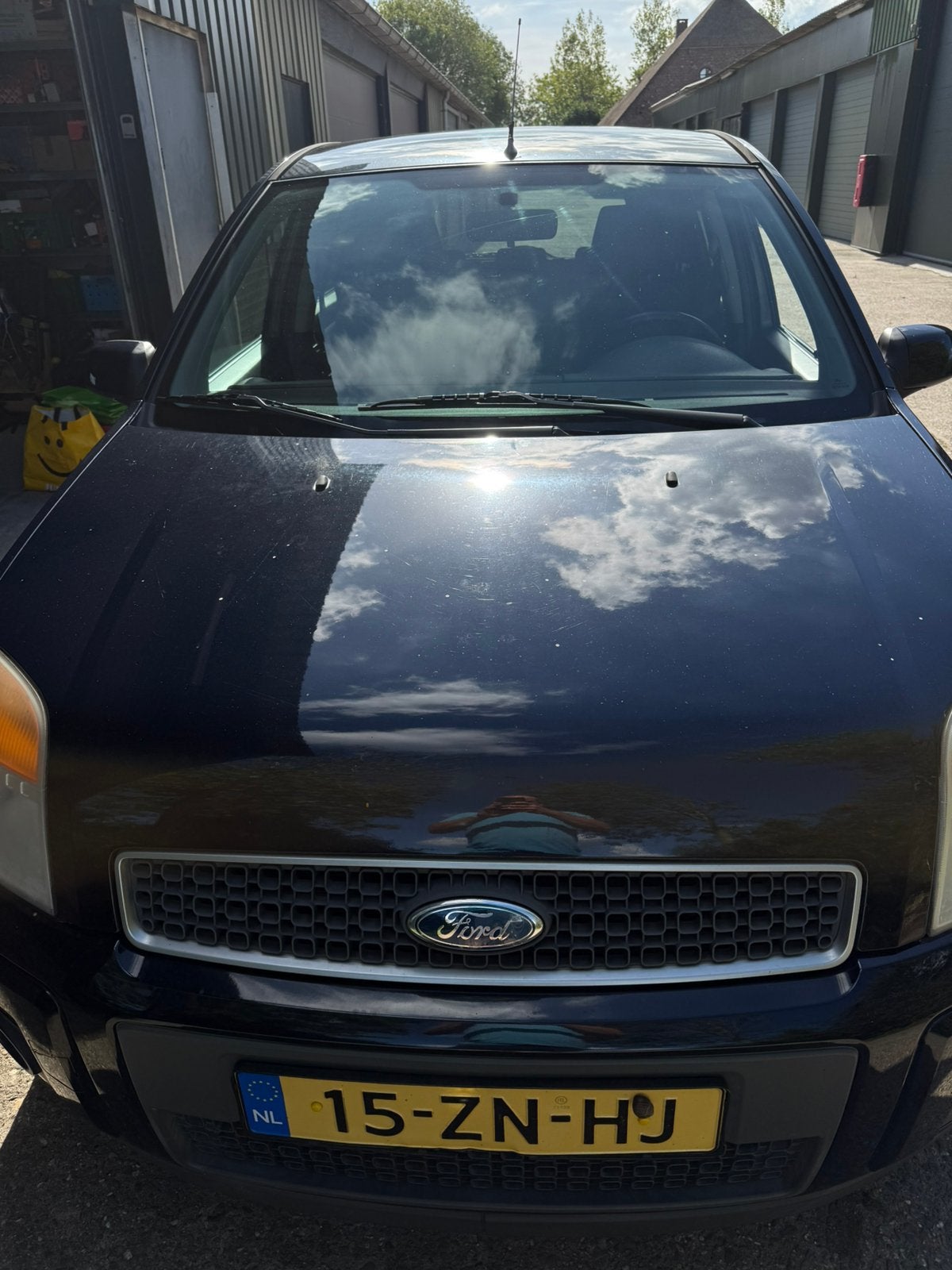 Ford Fusion 1.4 16V 2008 Blauw Apk tot 10- 09-2027, Auto's, Voorwielaandrijving, Dealer onderhouden, 49 €/maand, Origineel Nederlands