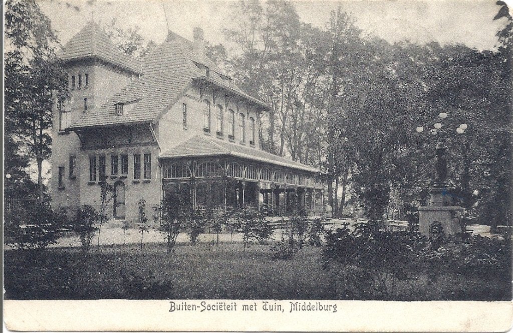 Middelburg Buiten- Societeit 1907, Verzenden, Voor 1920, Gelopen, Zeeland