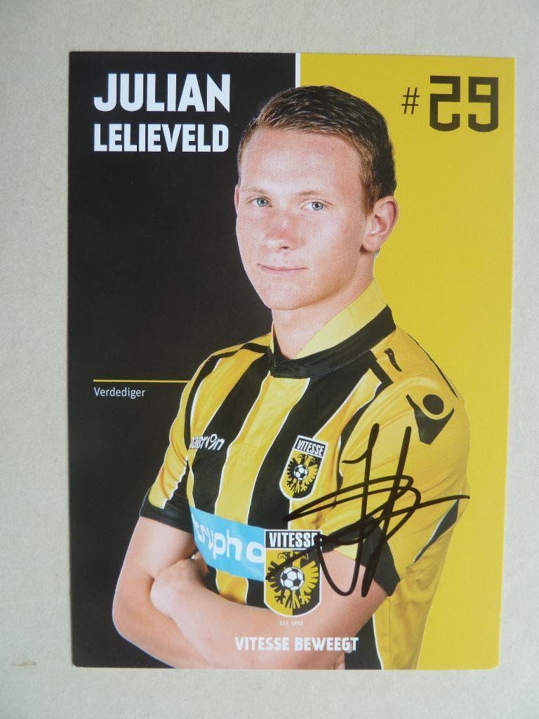 Spelerskaart. Julian.Lelieveld Vitesse   2016/2017, Ophalen of Verzenden, Zo goed als nieuw, Vitesse, Spelerskaart