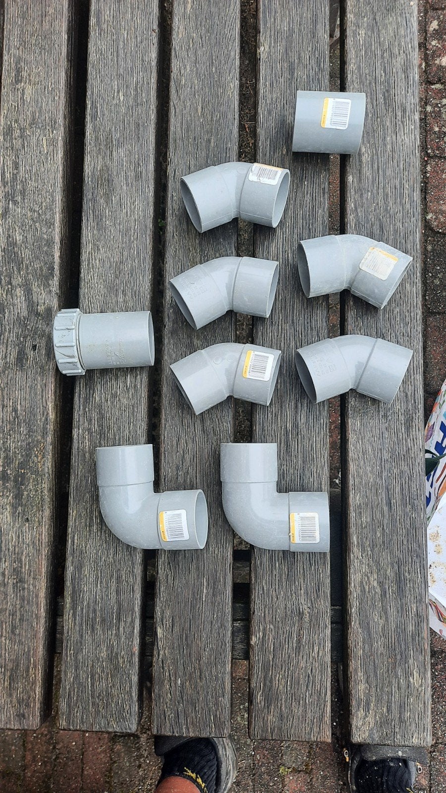 pvc hulpstukken, Bochten, Pvc, Nieuw, Ophalen of Verzenden