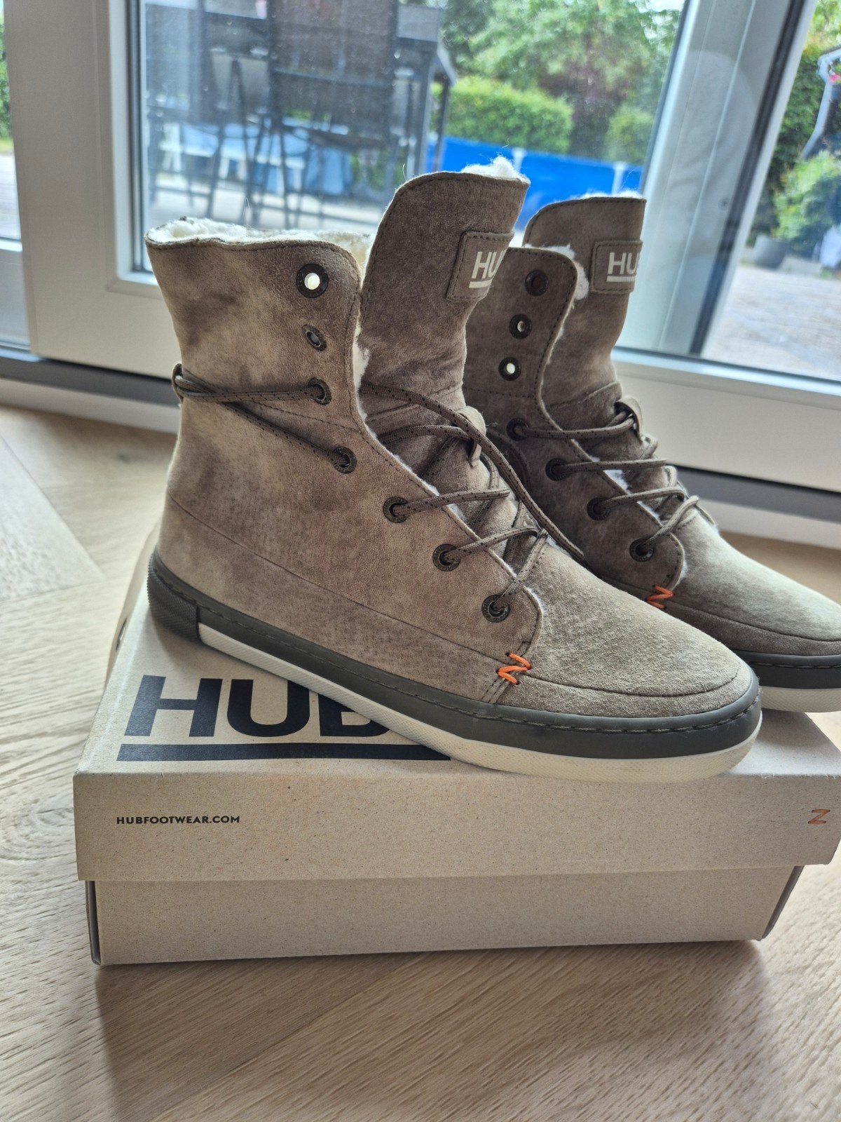 HUB Vermont High Boots Suede Groen Maat 38 Nieuw, Hoge laarzen, Nieuw, Ophalen of Verzenden, HUB