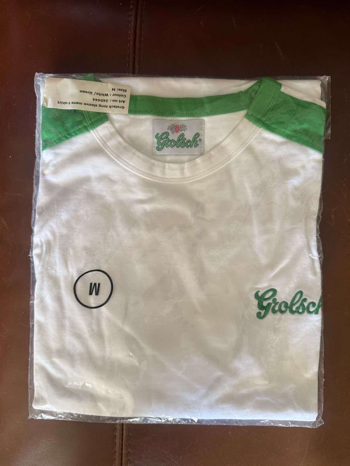 Grolsch T-shirt - Wit/Groen en Groen - Maat M, Ophalen of Verzenden, Nieuw, Maat 48/50 (M), Meerkleurig
