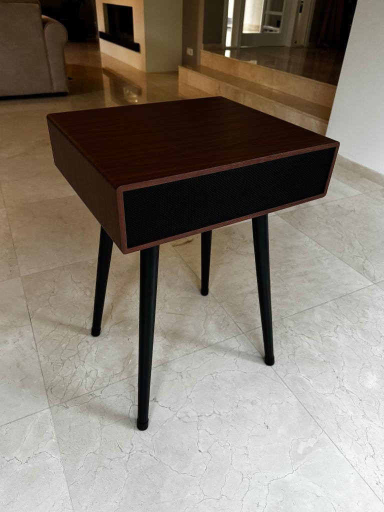 Retro 2.1 Bluetooth speaker bijzettafel 75 Watt, Audio, Tv en Foto, Luidsprekers, Overige typen, Zo goed als nieuw, 60 tot 120 watt