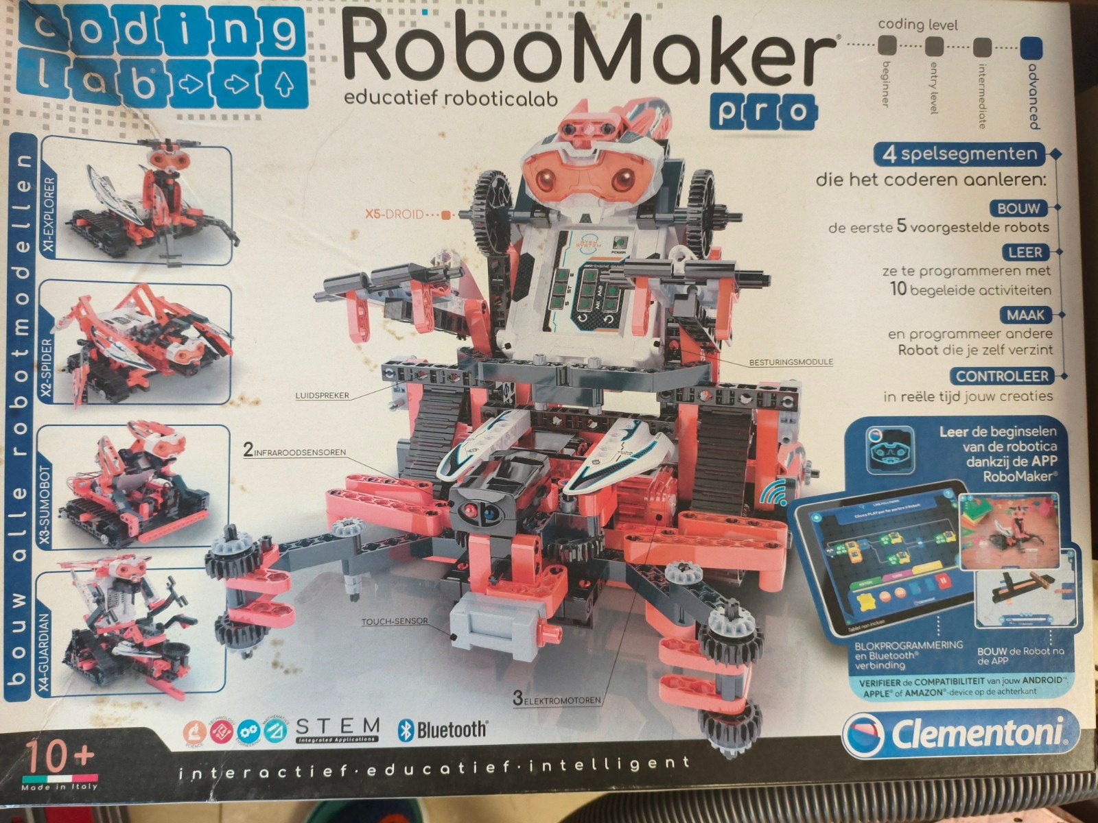 Clementoni RoboMaker Pro Educatief Roboticalab, Ophalen of Verzenden, Gebruikt, Bouwen, Met licht