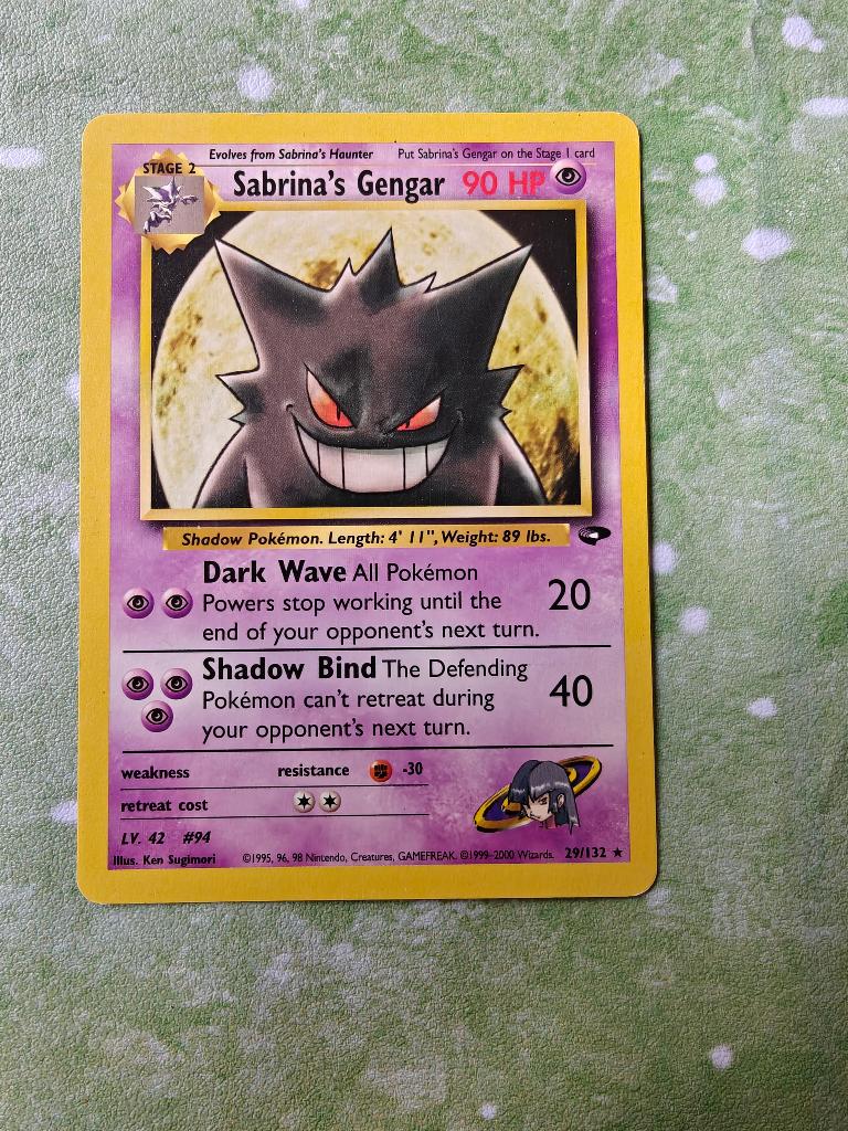 Sabrina's Gengar 29/132, Ophalen of Verzenden, Zo goed als nieuw, Losse kaart