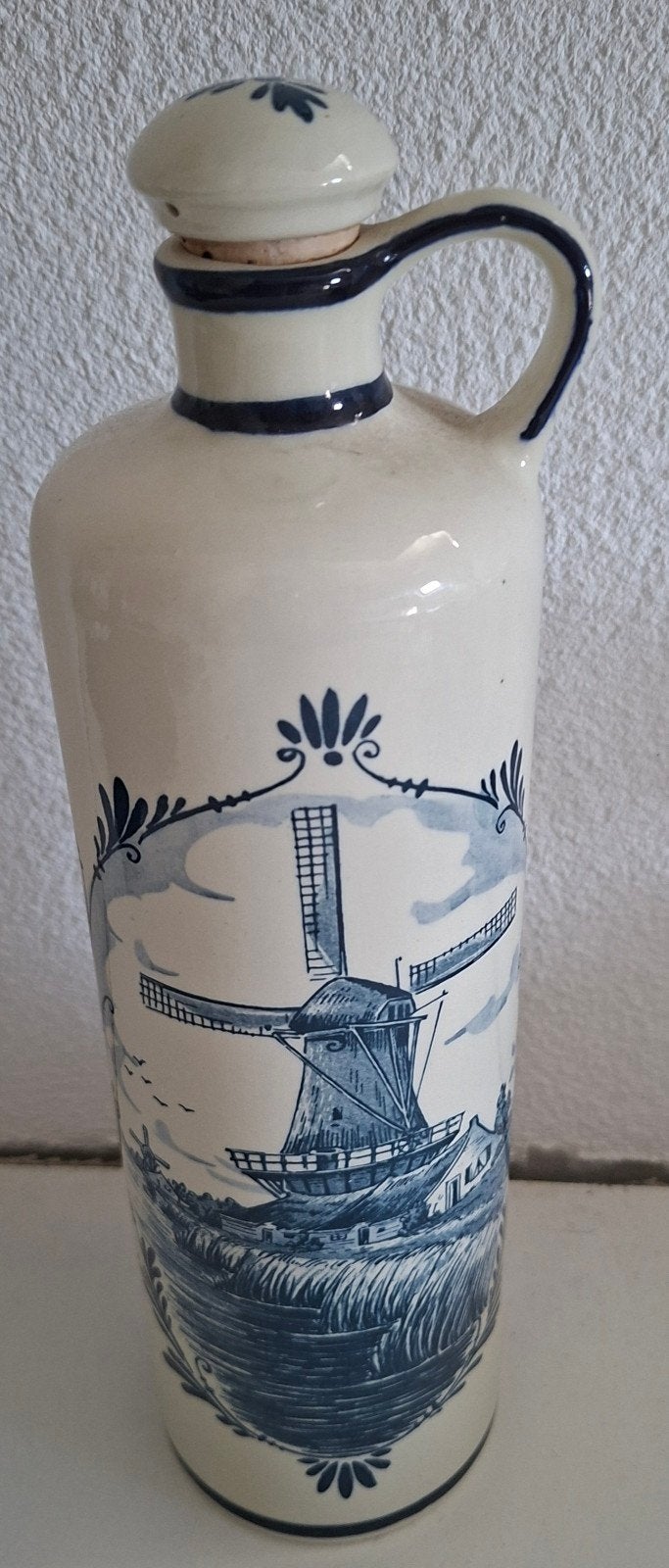 Delfts Blauw Bols Jenever Kruik - Handwerk Made in Holland, Ophalen of Verzenden