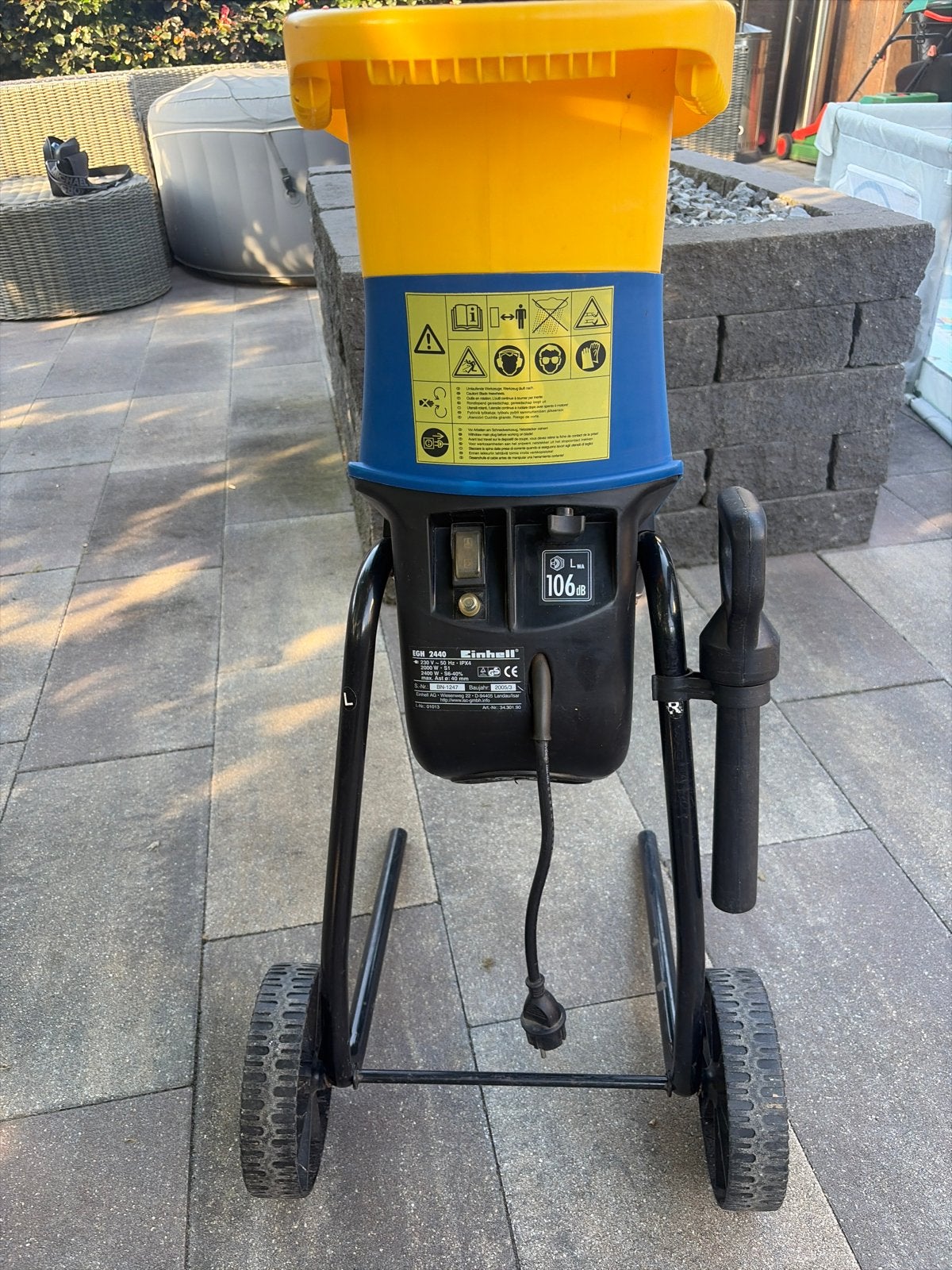 Goed werkende Einhell hakselaar EGN 2440, Tuin en Terras, Ophalen of Verzenden, Gebruikt, Elektrisch