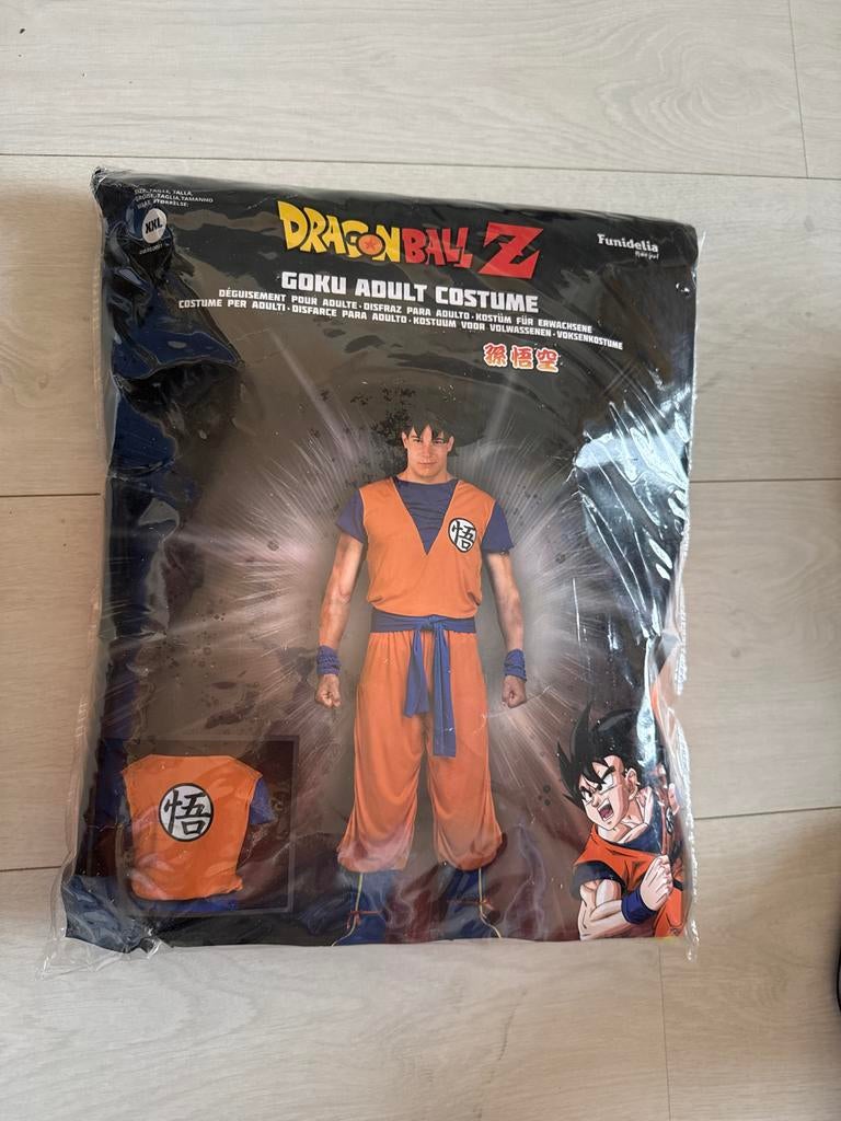 Dragonball Z Goku Kostuum XXL - Nieuw in verpakking, Carnaval, Verzenden, Kleding, Maat 56/58 (XL)