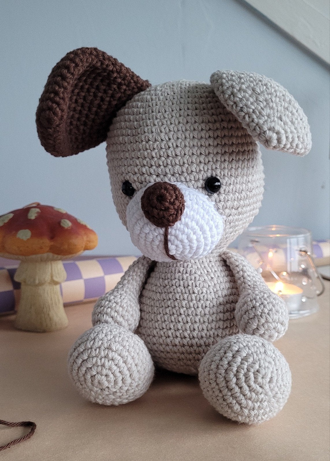 Schattig handgemaakt gehaakt hondje - knuffel, Ophalen of Verzenden, Nieuw, Hond, Handgemaakt