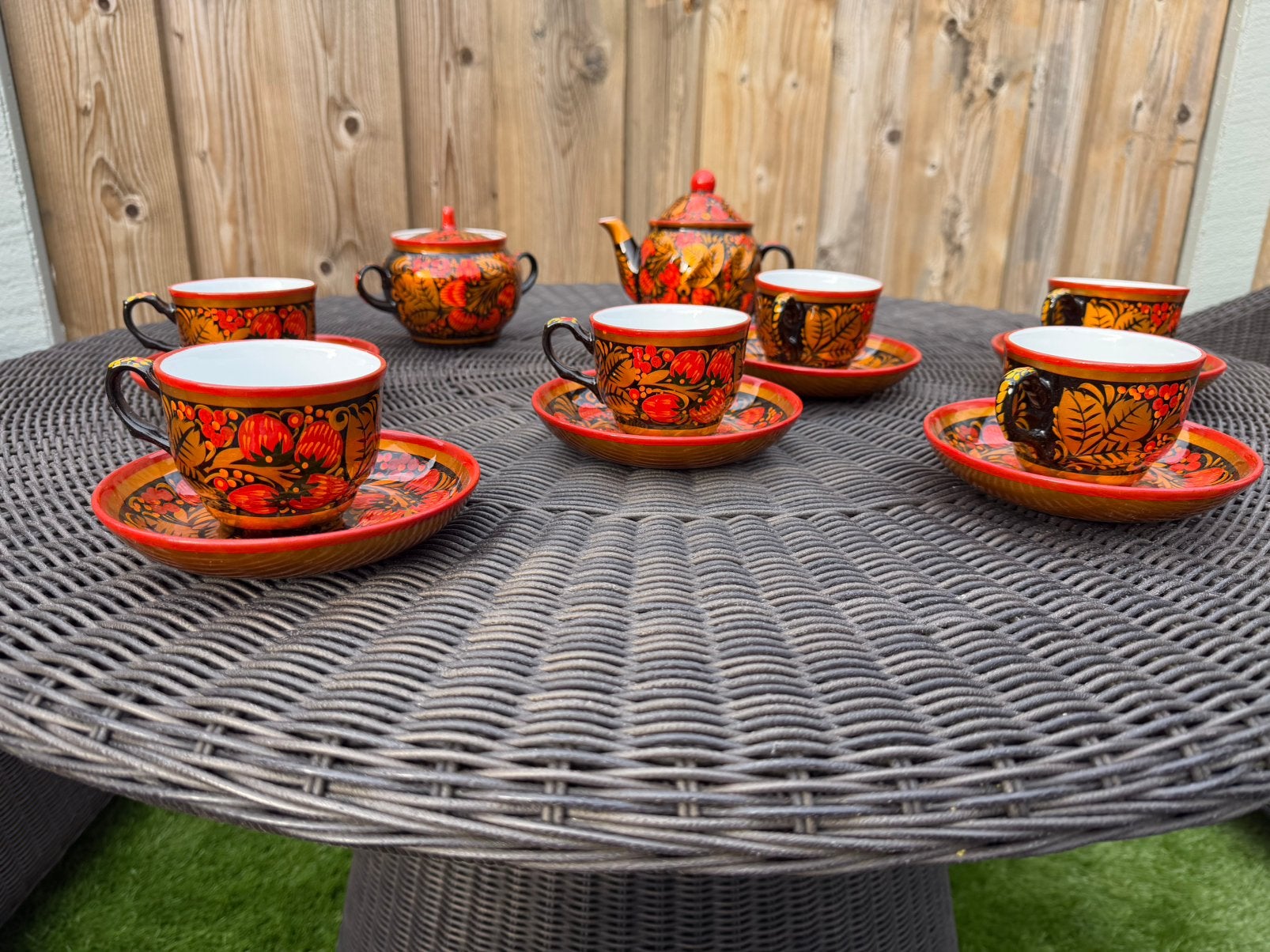 Nieuw Russisch thee servies voor 6 personen, Ophalen, Nieuw, Overige stijlen, Kop(pen) en/of Schotel(s)