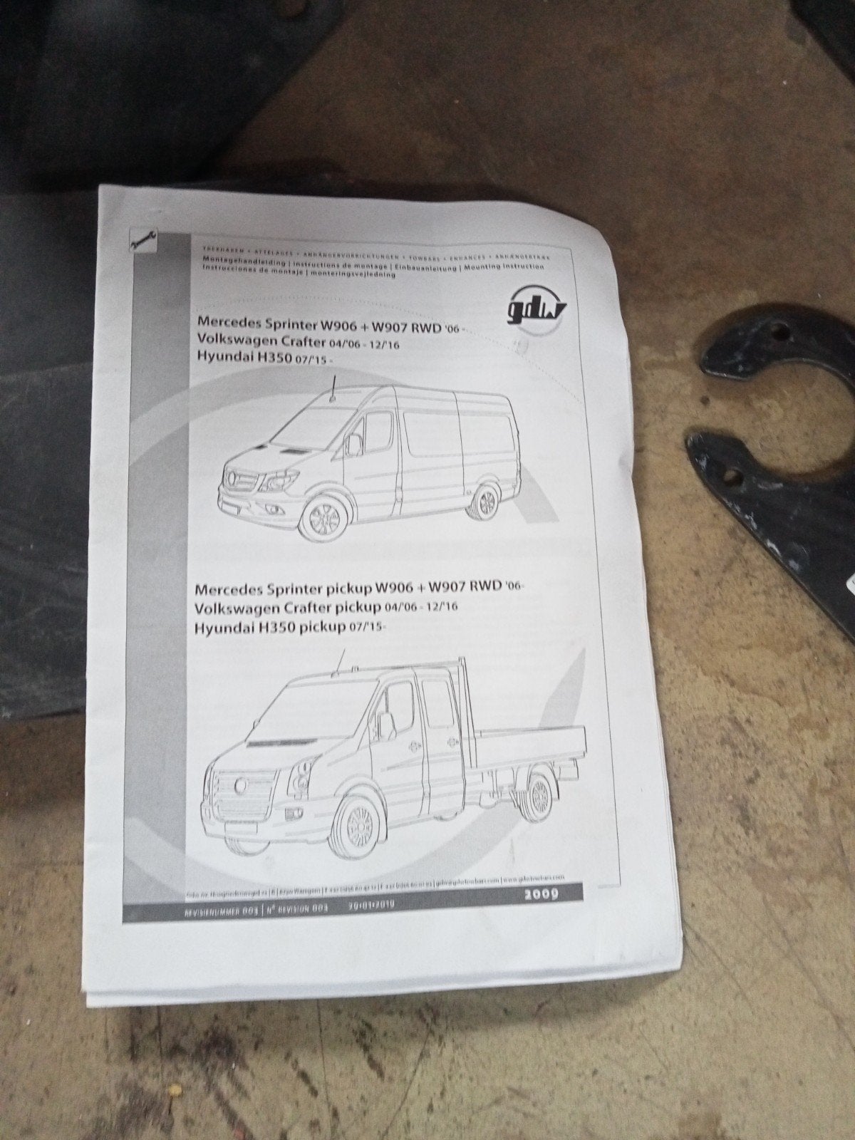 Trekhaak voor Mercedes Sprinter / VW Crafter / Hyundai H350, Ophalen of Verzenden