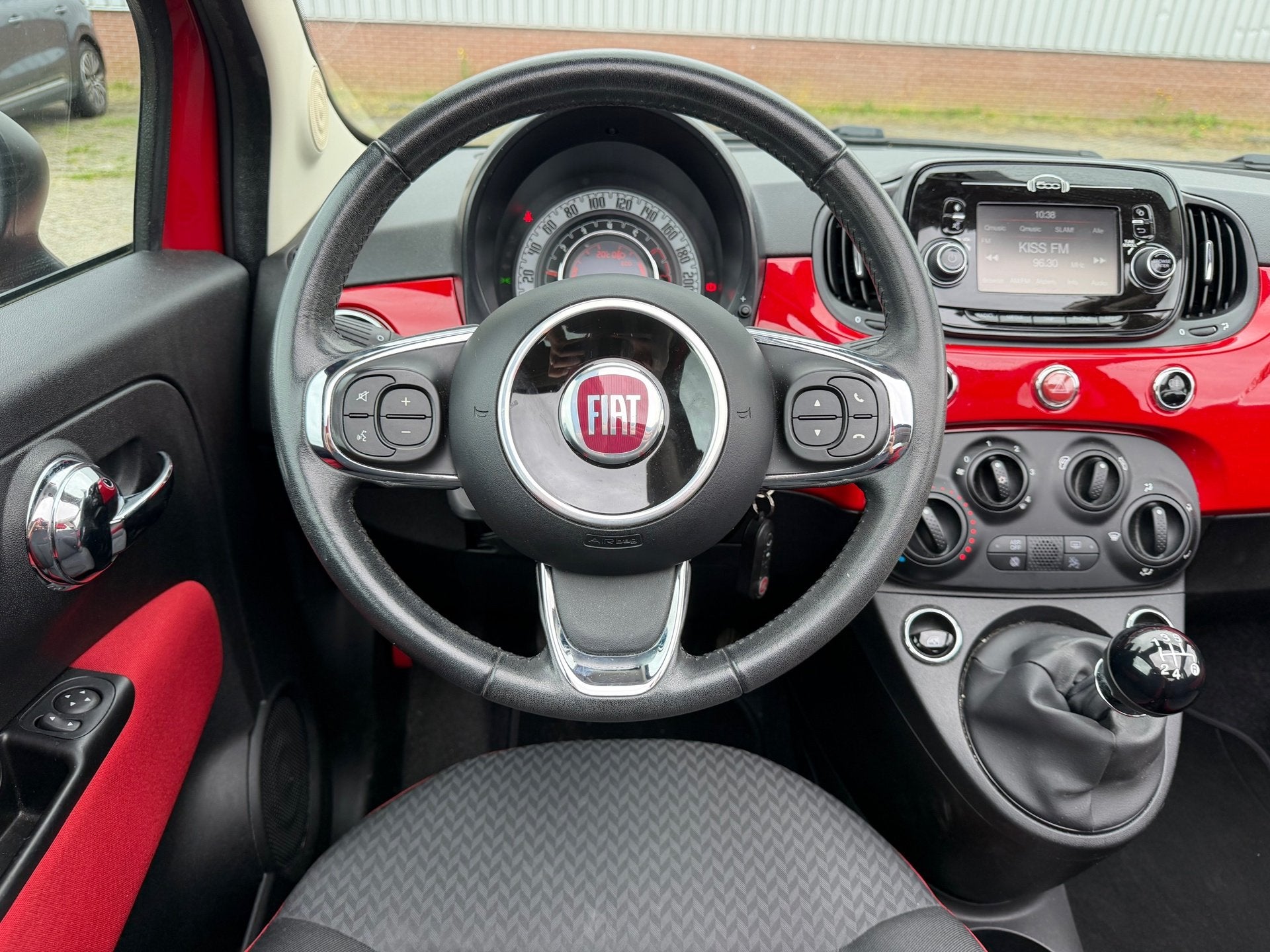 Fiat 500 C 0.9 TwinAir Turbo Collezione - Rosso Passione - B, Stof, Gebruikt, Cabriolet, Bedrijf