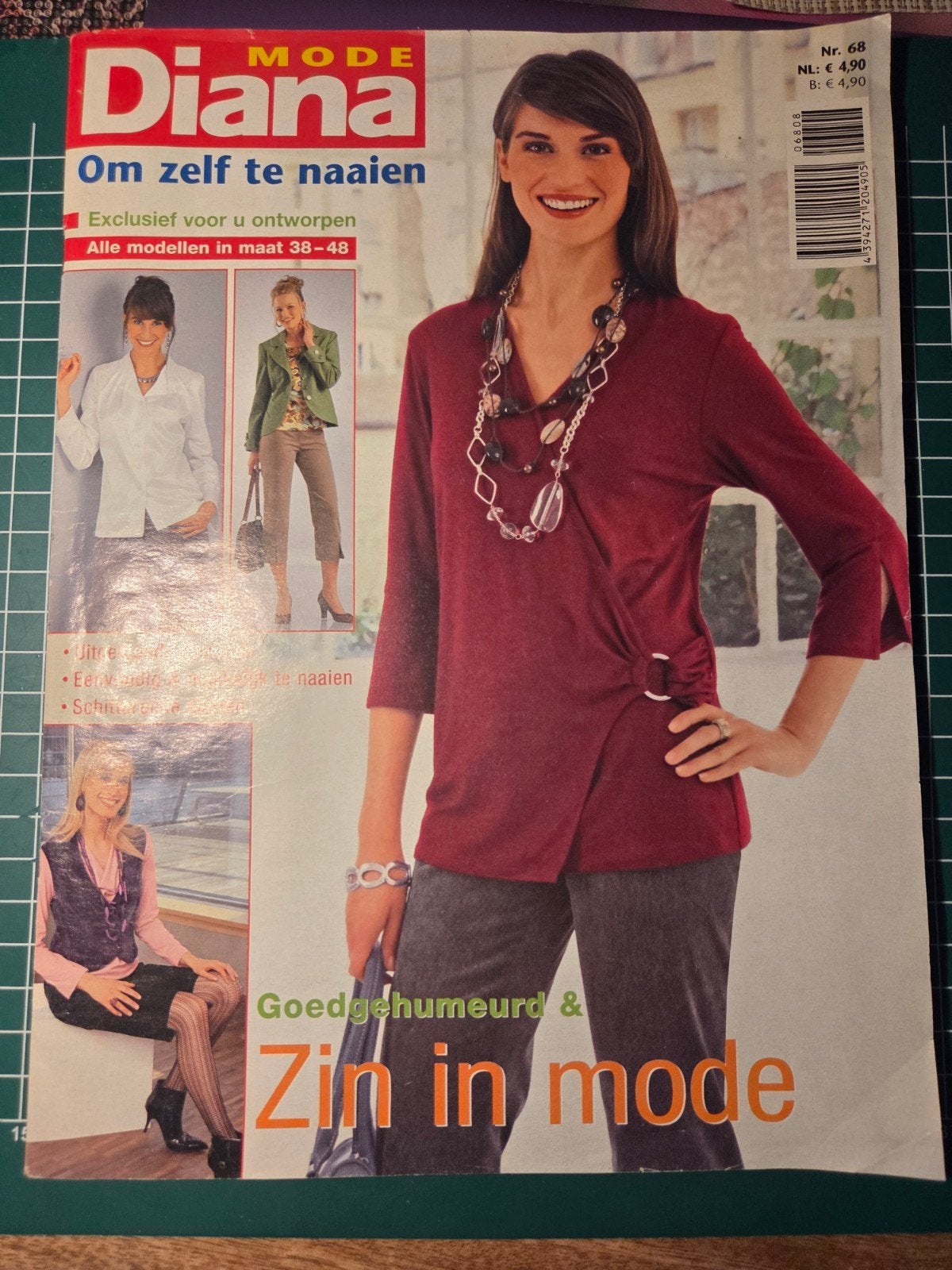 Diana Mode nr. 68 - Patroonblad om zelf te naaien, Hobby en Vrije tijd, Kledingpatronen, Ophalen of Verzenden, Gebruikt