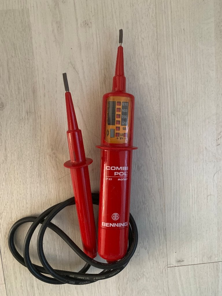Benning DUSPOL - Spanningstester  ANALOG  IP 65 als NIEUW, Ophalen of Verzenden, Zo goed als nieuw