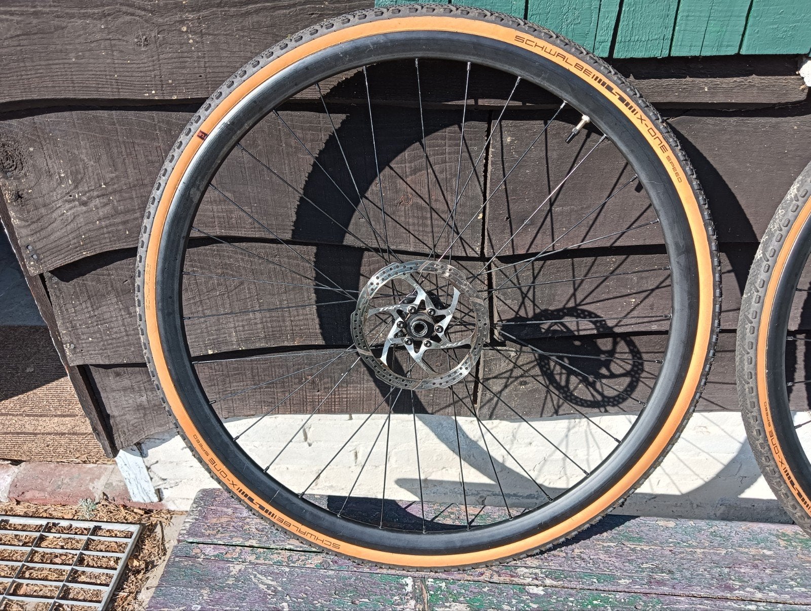 Wielen gravel met banden en remschijven, Wiel, Gebruikt, Ophalen of Verzenden, Gravelbike