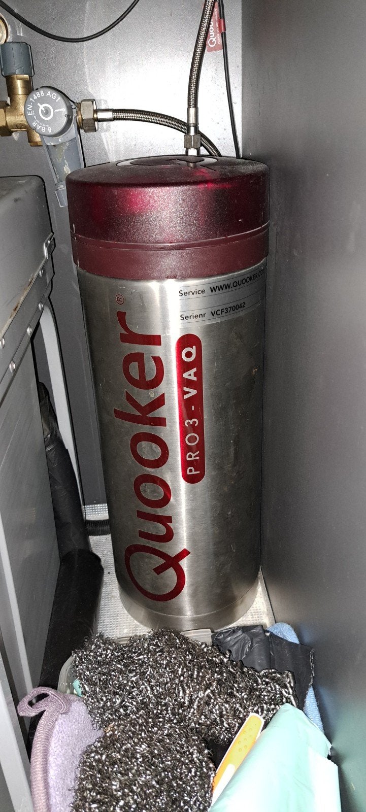 Quooker PRO3-VAQ Kraan en Reservoir - Zo goed als nieuw, Overige typen, Zilver, Ophalen of Verzenden, Zo goed als nieuw