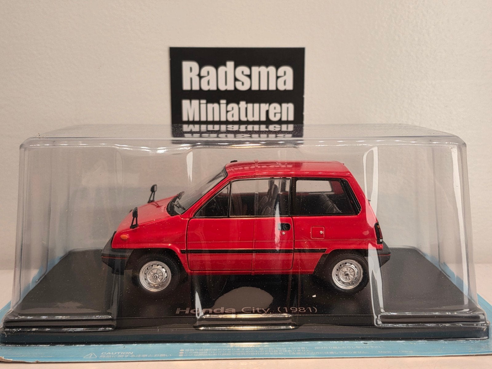 Honda City ( Jazz ) 1981 - Rood - 1:24 Ixo Japan Collection, Overige merken, Auto, Nieuw, Ophalen of Verzenden