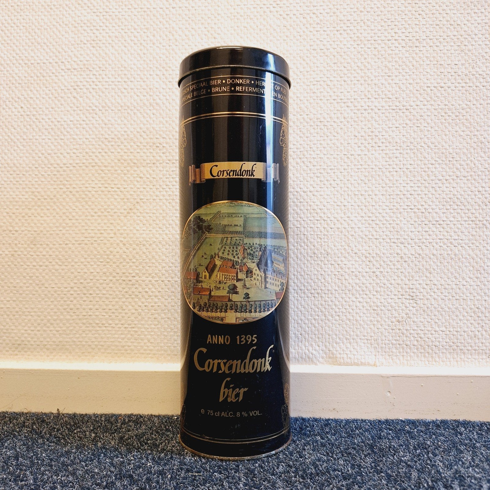Vintage Corsendonk Bier Blik, Verzamelen, Biermerken, Ophalen of Verzenden, Gebruikt, Overige merken