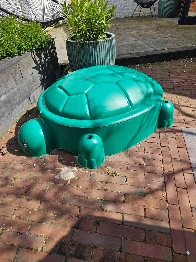 Schildpad zandbak, Ophalen, Zo goed als nieuw