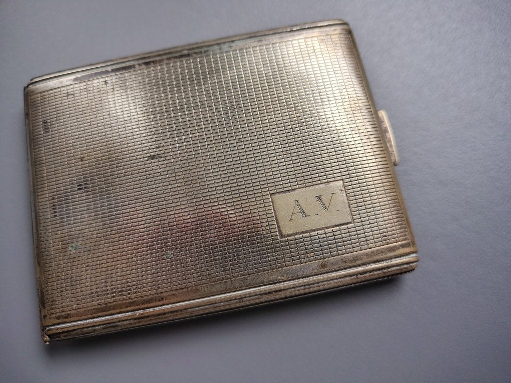 vintage sigarettenhouder, Ophalen of Verzenden, Gebruikt, Sigarenbandjes