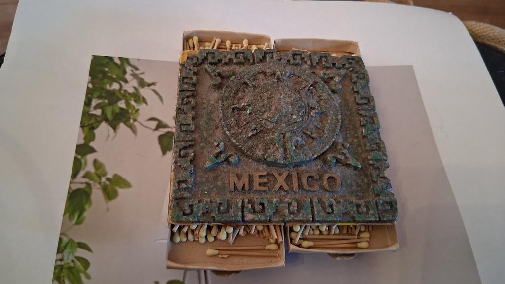 Vintage Maya Kalender Souvenir Mexico Jaren '30, Verzenden, Gebruikt