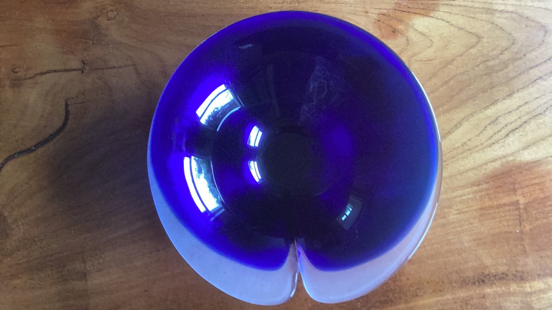 Grote gekleurde glazen schaal “Mats Jonasson”, Glas, Gemerkt, Ophalen of Verzenden, Schaal
