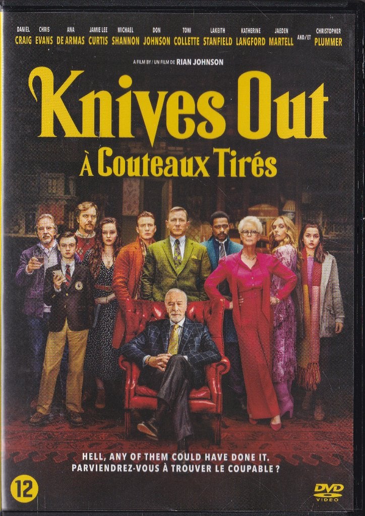 Knives out ֎ Daniel Craig, Chris Evans, Vanaf 12 jaar, Ophalen of Verzenden, Gebruikt, Detective en Krimi