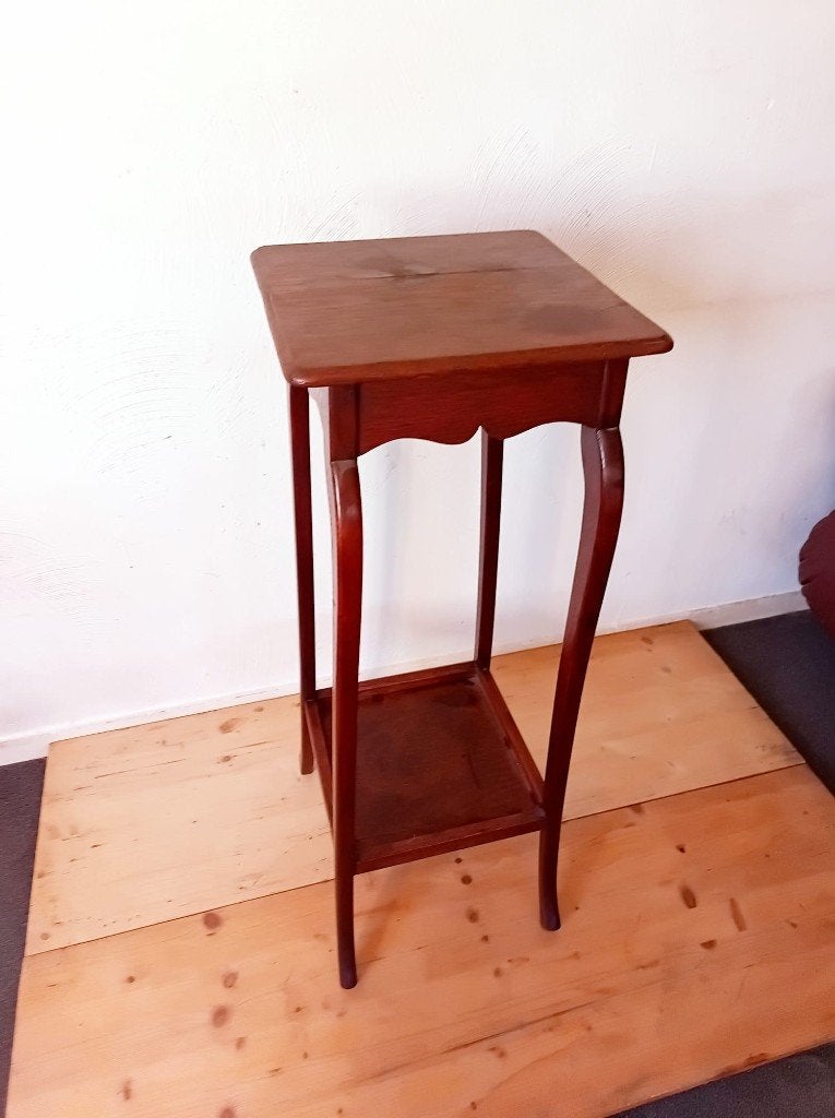 Houten bijzettafel, Ophalen, Minder dan 55 cm, Gebruikt, Vierkant