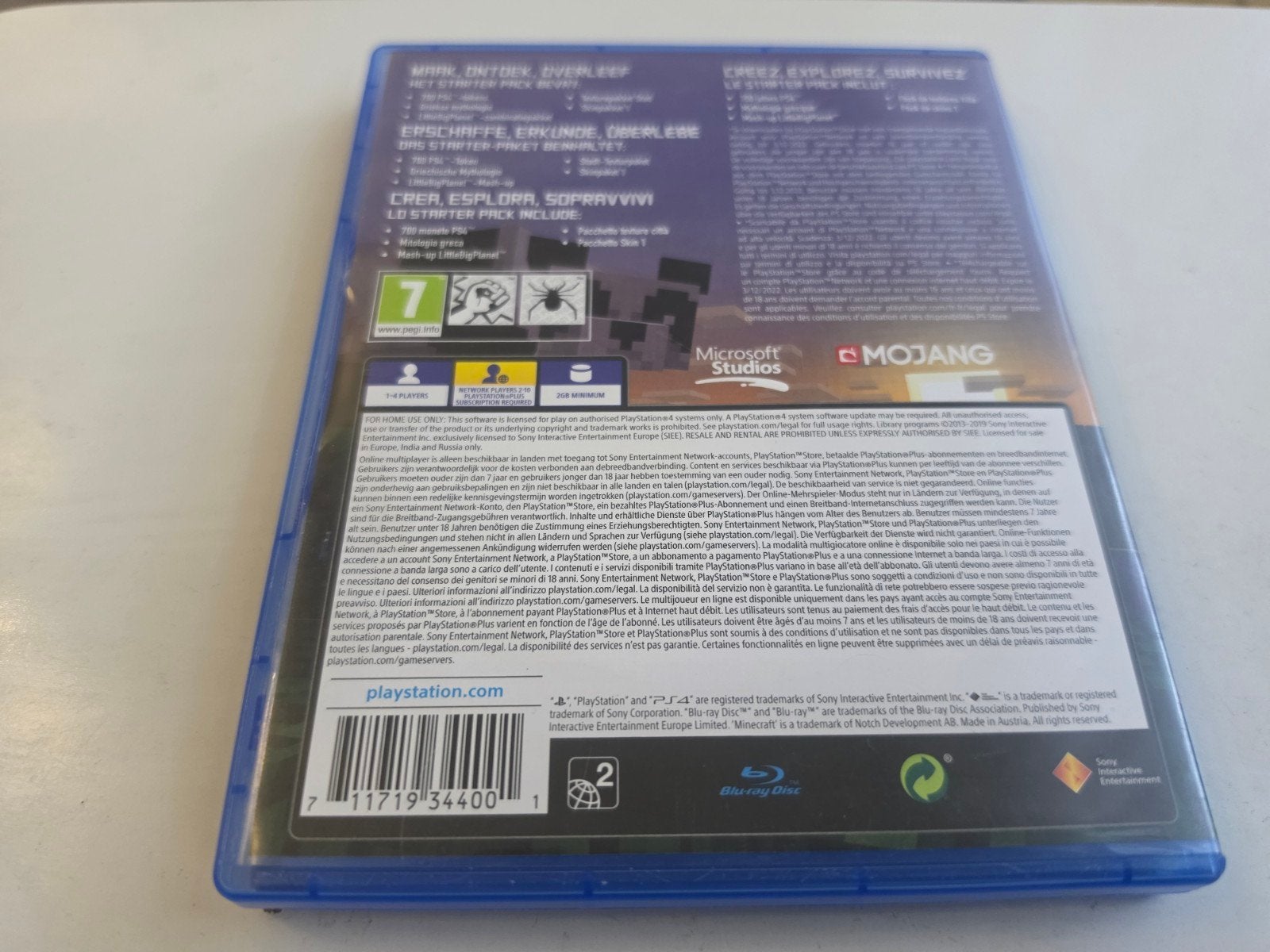 Minecraft voor PlayStation 4 en 5 Lees Beschrijving Aub, Gebruikt, Mojang Studios, Niet gespecificeerd op de verpakking, Overige genres