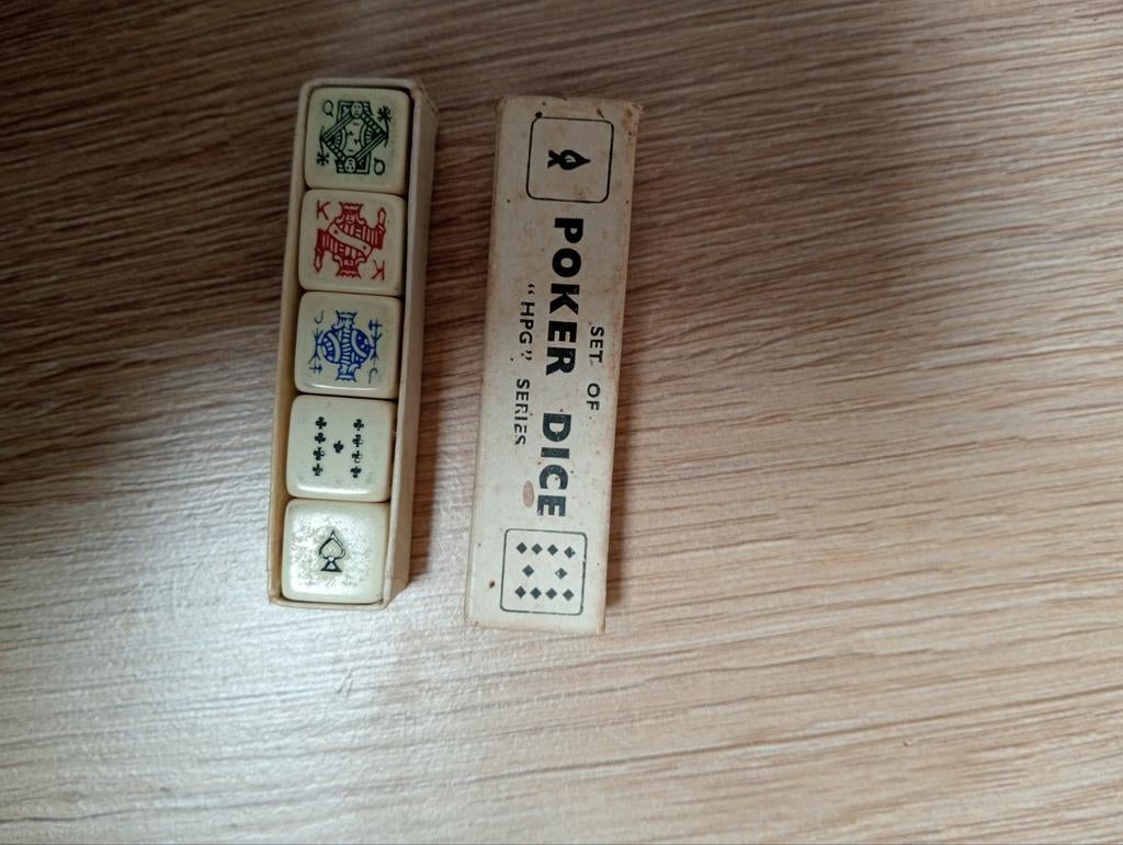 Oude Poker Dobbelstenen HPG Series, Antiek en Kunst, Antiek | Speelgoed, Ophalen of Verzenden