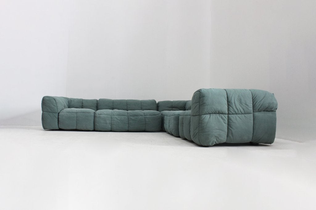 Vintage modulaire Arflex Strips sofa jaren 70, Design , vintage, Gebruikt, Hoekbank, 300 cm of meer